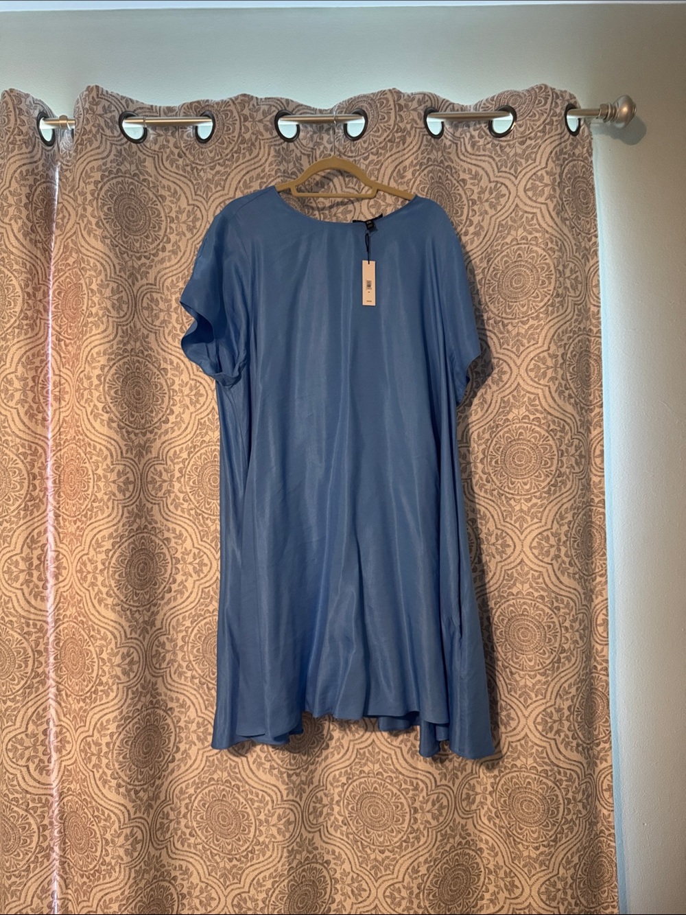 Banana Republic Blue Short-Sleeve Swing Tunic